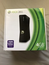 NEW Microsoft Xbox 360 S 4gb Black Console FACTORY SEALED
