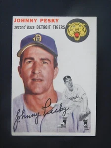 Tarjeta de béisbol 1954 Topps #63 Johnny Pesky (ex+/ex-mt) - Imagen 1 de 2