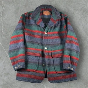 Vintage Woolrich Jacket Mens Medium Multicolor Aztec Wool Navjo Southwestern - Picture 1 of 8