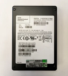 HP 3PAR 15.36TB 2.5" 12G SAS SSD MZILS15THMLS HP AREA15T4S5xnNTRI *520 FORMAT - Picture 1 of 7