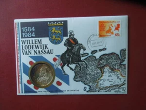 J3734  NETHERLANDS NUMISBRIEF 1584-1984 FRISIA  SILVER  29  STUIVER SCARCE   - Bild 1 von 6