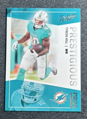 2022 Panini Prestige - Prestigious Pros Inter #PP-7 Tyreek Hill Miami Dolphins - Image 1 of 3