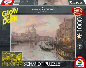 In den Straßen von Venedig|Thomas Kinkade| 1000 Teile|59499|Glow in Dark Puzzle - Bild 1 von 2