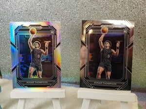 2023 PANINI PRIZM DRAFT PICKS AUSAR THOMPSON SILVER/Holo PRIZM & Base ROOKIE #17