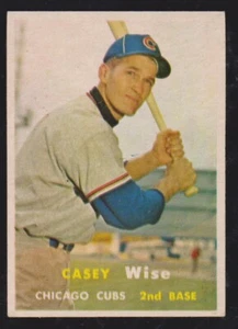 1957 Topps Baseball #396 Casey Wise casi nuevo **** envío gratuito **** - Imagen 1 de 1
