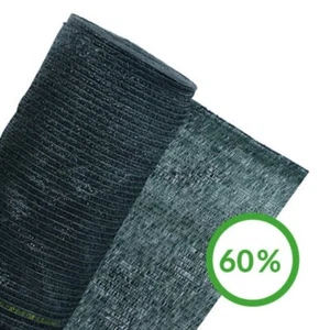 60% Schattiernetz in 2m Br. Sonnenschutz Gewächshausnetz Sichtschutz Meterware - Bild 1 von 7