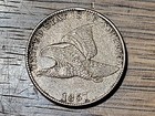 1857 Flying Eagle Cent Penny, Scarce Coin