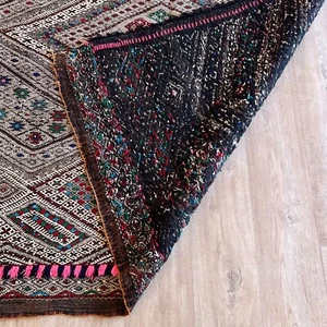 Handmade Vintage Tribal Rug – Authentic Handwoven Kilim – Geometric Bohemian - Picture 1 of 5