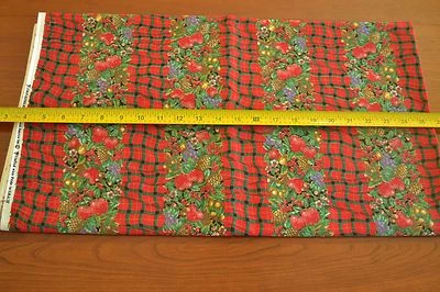 By 1/2 Yd, Vintage, Red & Green Christmas Print Cotton, Concord/Kessler, M4631 - Image 1 of 4