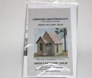 Kit scenografia modello treno Carolina Craftman Kits scala O S svedese Fix it Shop - Foto 1 di 2