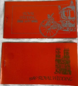 Libros de estampillas postales del príncipe Andrés y Sarah Ferguson de la boda real 1986 x 2, Nevis - Imagen 1 de 23