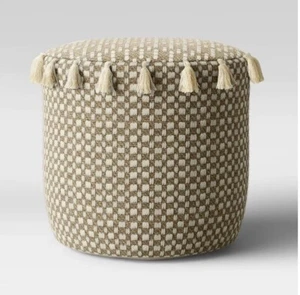 Puf Gemma Borlas Natural - Opalhouse - Imagen 1 de 1