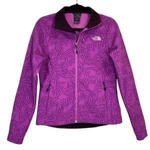 North Face Women’s Apex Bionic Jacket Small Purple Flutter Print Full Zip - Picture 1 of 14