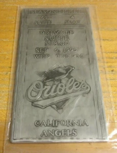 Cal Ripken Jr. Tickets to History 2131 3"X6" Replica Metal Ticket MLB Orioles - Bild 1 von 4
