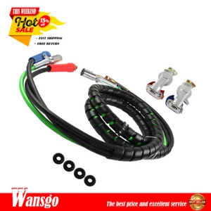 12ft 3 in 1 Wrap Set Air Line Hose Assemblies with 4 Glad Hand Seals For Tractor - Foto 1 di 10