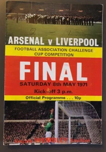 Soccer programme FA Cup Final Arsenal vs Liverpool 8th May 1971 - Picture 1 of 2