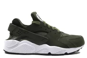 Size 11.5 Men AIR HUARACHE NikeShoes 318429 306 Green CARGO KHAKI Black - Picture 1 of 8