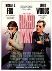 HARD WAY MOVIE MICHAEL J FOX JAMES WOODS Vtg 1990's 8" X 10.75" Magazine Ad M241