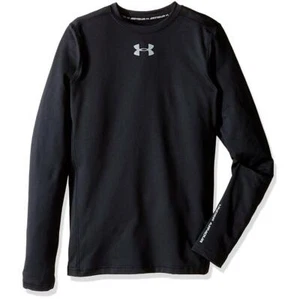 Under Armour Boys Coldgear Armour Crew Long Sleeve Shirt - Picture 1 of 2