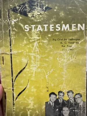 Southern Gospel Song Book Statesmen Quartet 1951 Jake Hess Hovie Lister BigChief - Image 1 of 4