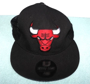 Neu Chicago Bulls Ultra Game verstellbare Snapback Mütze Kappe NBA schwarz - Bild 1 von 7
