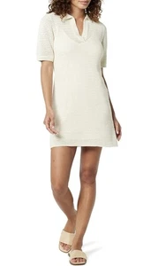 Mini Vestido para Mujer The Drop Melia Cuello Crochet Talla Pequeña Beige/Blanco Nuevo con Etiquetas - Imagen 1 de 11