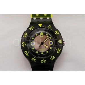 Swatch Scuba 1992 - SDB102 - SHAMU/BLACK WAVE - New - Picture 1 of 2