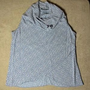 Camicetta a strati Tina Stephens Tank taglia unica blu 100% viscosa Italia collo cappuccio - Foto 1 di 8