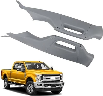 1 pair A Pillar Grab Handle Interior Trim Gray For 11-16 Ford F350 F450 F550 - Image 1 of 4