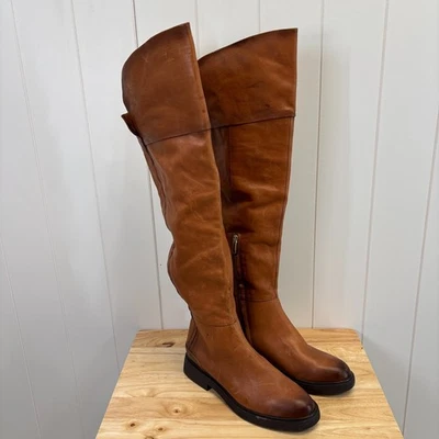 Frank Sarto L-Battina Womens Boho Over the Knee Leather Boots Size 9 Western - Image 1 of 4