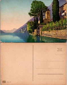 Vintage Switzerland Scenic Lake Postcard Unpostd Serie 83 Swiss Made Color Litho - Picture 1 of 1