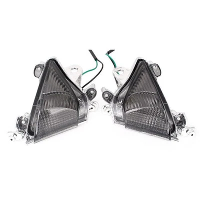 Cristal intermitente delantero para Kawasaki Ninja ZX10R 04 05 moto gris humo Foto 1 de 4