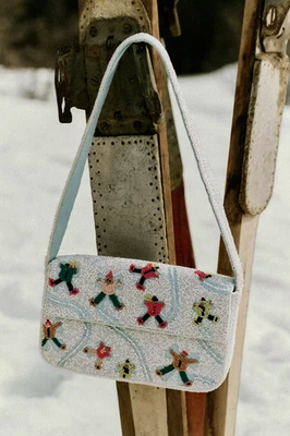 Bolsa de mão Fiona com miçangas edição ícone de inverno bolsa Anthropologie ANGELS US$ 98 nova com etiquetas - Imagem 1 de 3