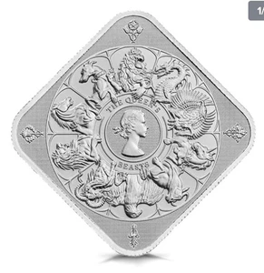 Silberbarren Queen's Beast Completer 2025 1 oz - The Royal Mint UK - Bild 1 von 4