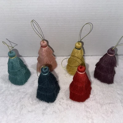 Lote 6 piezas Borla Flecos Adornos Decoración 6 Colores Foto 1 de 4