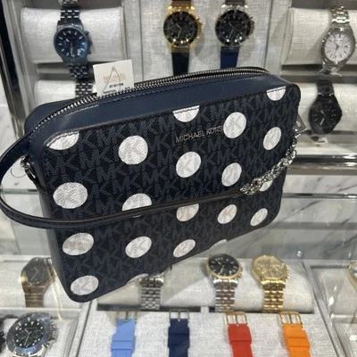 MICHAEL KORS FASHION PURSE HANDBAG MESSENGER SHOULDER CROSSBODY SATCHEL BAG NAVY - Image 1 of 4