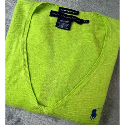 Винтажный Ralph Lauren Sport женщин размер маленький льняной смеси бойфренд подходит свитер - Изображение 1 из 4