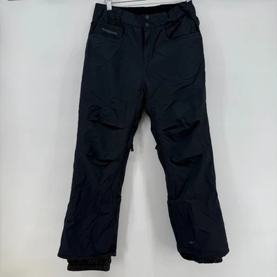 Pantalones de snowboard Quiksilver utilitarios para niños Quik Tech 12 mm ajuste regular negros Foto 1 de 4