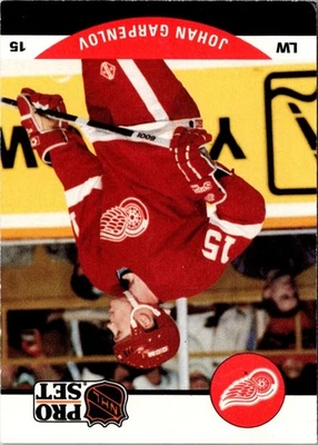 1990 Pro Set Johan Garpenlov #605 Detroit Red Wings Hockey Card - Image 1 of 2