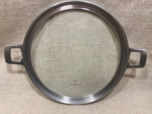 Calphalon Premier Space Saving Glass Replacement Lid Pot Pan 10 Inch Dual Handle - Picture 1 of 5