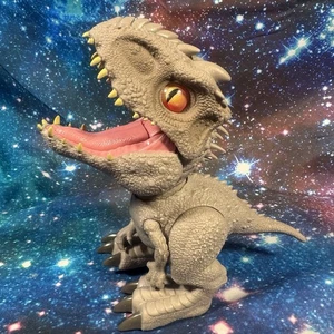 Indominus Rex Jurassic World Camp Kreidezeit Fütterungsrausch interaktiver Dinosaurier - Bild 1 von 5