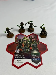 Heroscape Exiles of the Sundered Sea Squad w/ Card – Age of Annihilation - Picture 1 of 6