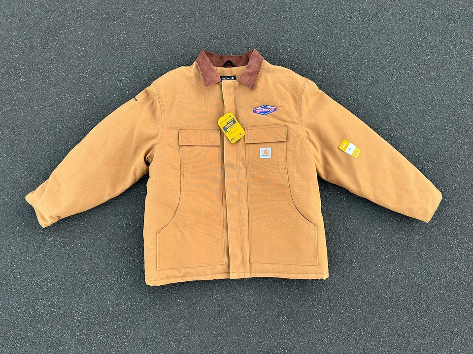 Carhartt Loose Fit Men’s Sz Medium Brown 0C0003-M Jacket JB Hunt Logo