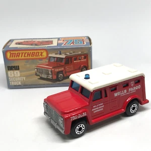 Lesney Matchbox Superfast No. 69 Security Armored Truck 1978 Red - England W/Box - Picture 1 of 22