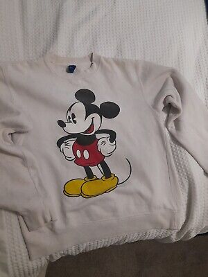 Retro Vintage Disney Designs Ladies Large Mickey Mouse Sweater Jumper 80's/90's • 2.40€