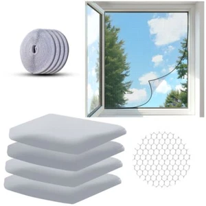 4er Set Fenster Fliegengitter Insektenschutz Moskitonetz Mückenschutz Klettband - Bild 1 von 6