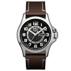 Luminox 1801.NV Gent's Automatic Black Dial Brown Band Swiss Watch