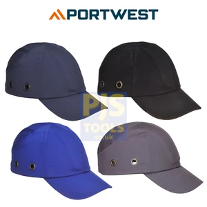 Portwest PW59 safety bump caps navy, black or royal blue hard hat - Picture 1 of 7