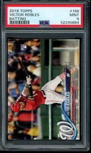 2018 Topps Series 1 Victor Robles RC #166 Batting PSA 9 Mint Rookie 52295884 - Picture 1 of 2