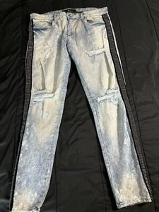 Jordan Craig legacy Edition Blue Jeans Mens 38X32 Distressed Stretch Denim - Picture 1 of 4